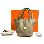 Hermes Beige Marfa Picotin 22 - Jiaxyk